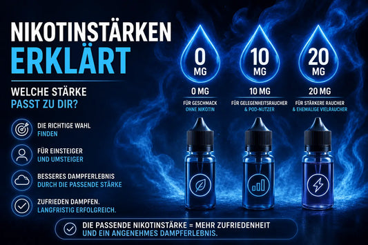 Nikotinstärken erklärt – Welche Stärke passt zu dir? PodWerk