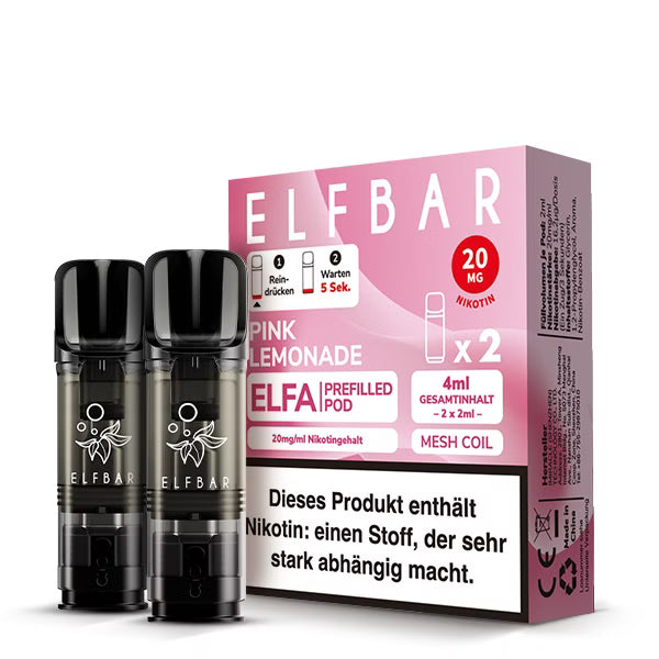 Elfbar ELFA Prefilled Pods 20mg Nikotinsalz – 2 Pods pro Packung
