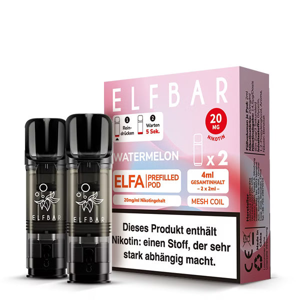 Elfbar ELFA Prefilled Pods 20mg Nikotinsalz – 2 Pods pro Packung