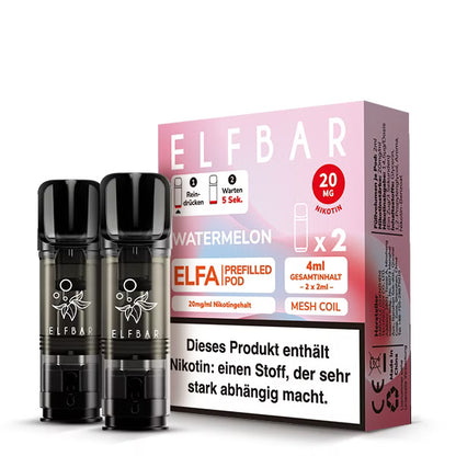 Elfbar ELFA Prefilled Pods 20mg Nikotinsalz – 2 Pods pro Packung